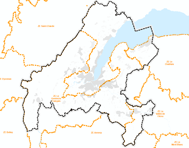 Agglo - Zones d'emplois - INSEE 2010