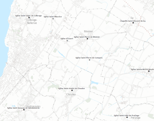 État actuel des lieux de culte d'origine médiévale