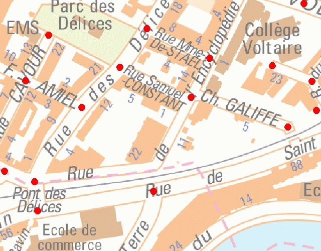 Graphe de la mobilité - Carrefours