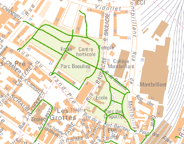 Graphe de la mobilité - Mobilité douce