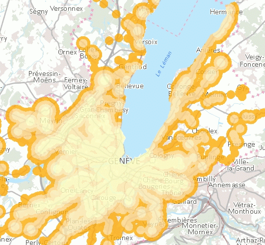 Qualité en desserte des transports publics