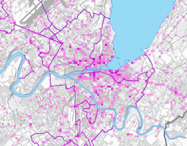 DLS - Statistiques des accidents à l'hectare par catégorie et par année