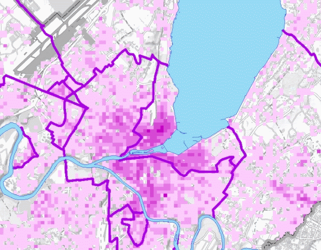 DLS - Statistiques des appels au 117 à l'hectare