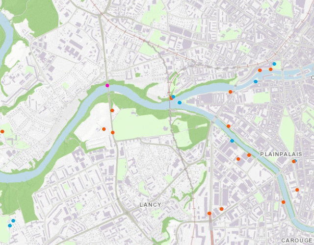 Réseau d'assainissement des eaux - Points de mesure de débit dans canalisations