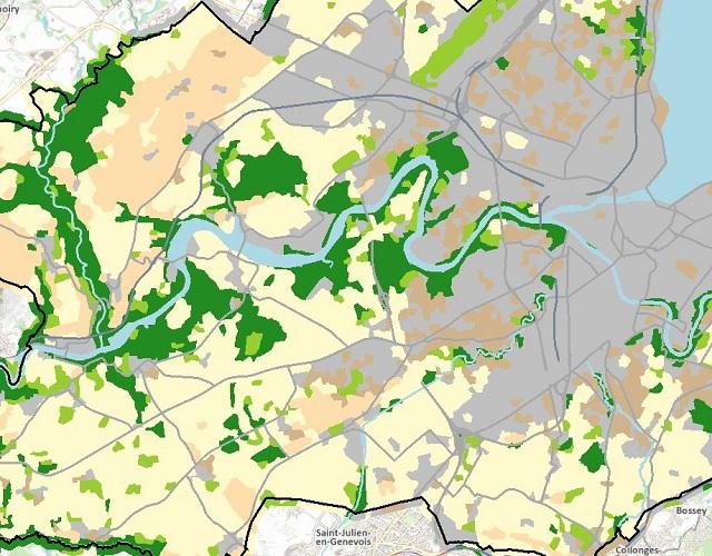 Carte des milieux 1:100'000