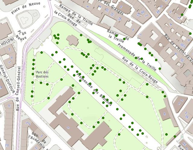 Ville GE - Bancs dans les parcs publics